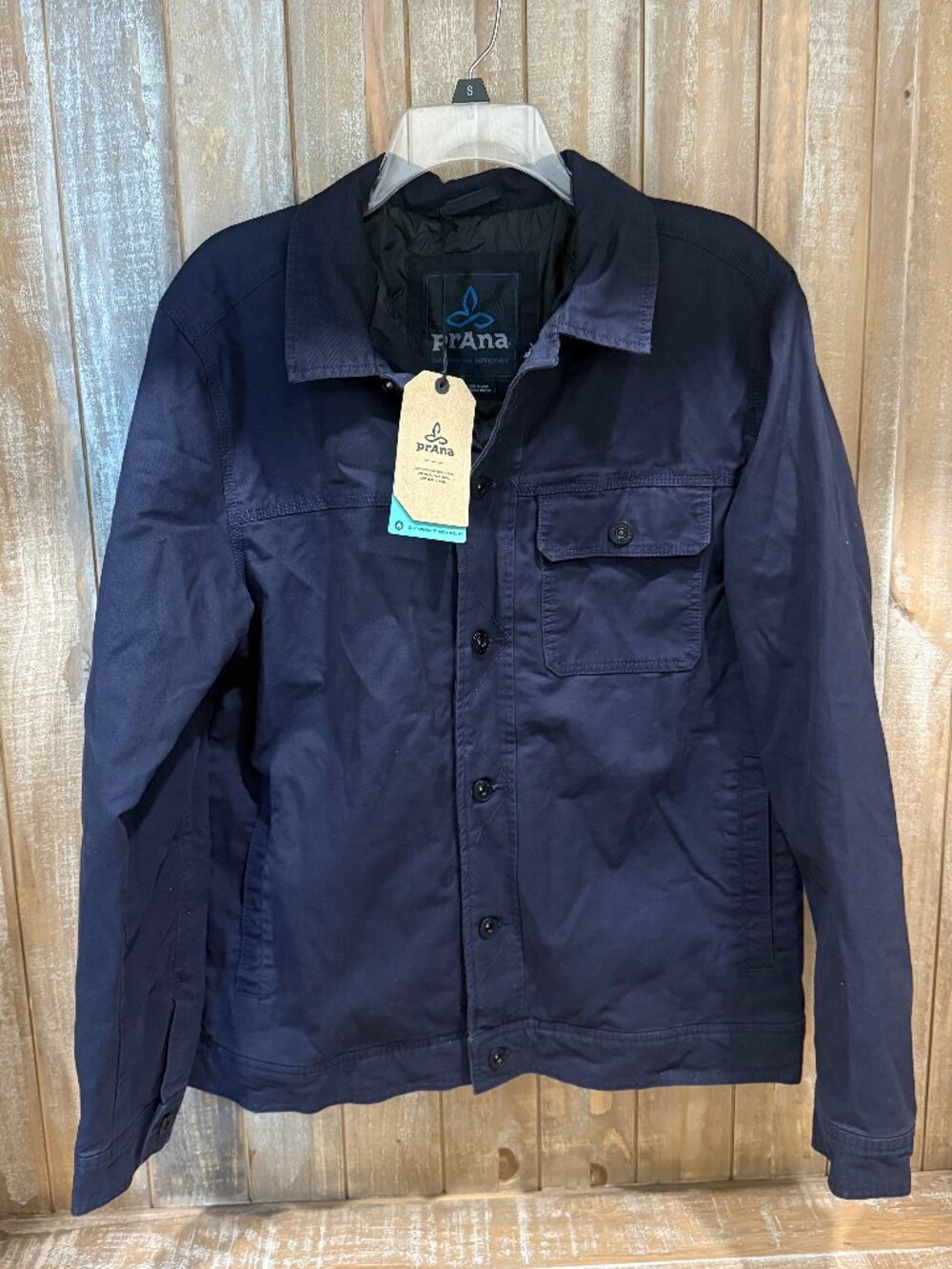 prAna Trembly Jacket Men's Utility Jacket Gorpcore Navy Blue Button Down New